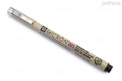 Pen, Pigma Micron 005 Black, 0.20 mm, Single