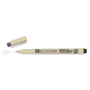 Pen, Pigma Micron 01 Black, 0.25 mm, Single