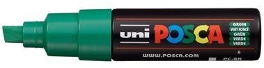 Paint Marker, Broad Chisel Green, 8mm, PC-8K