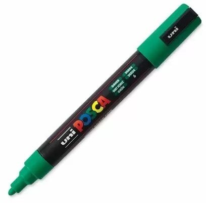 Paint Marker, Medium Bullet Green, 5mm, PC-5M