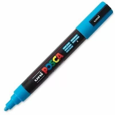 Paint Marker, Medium Bullet Light Blue, 5mm, PC-5M