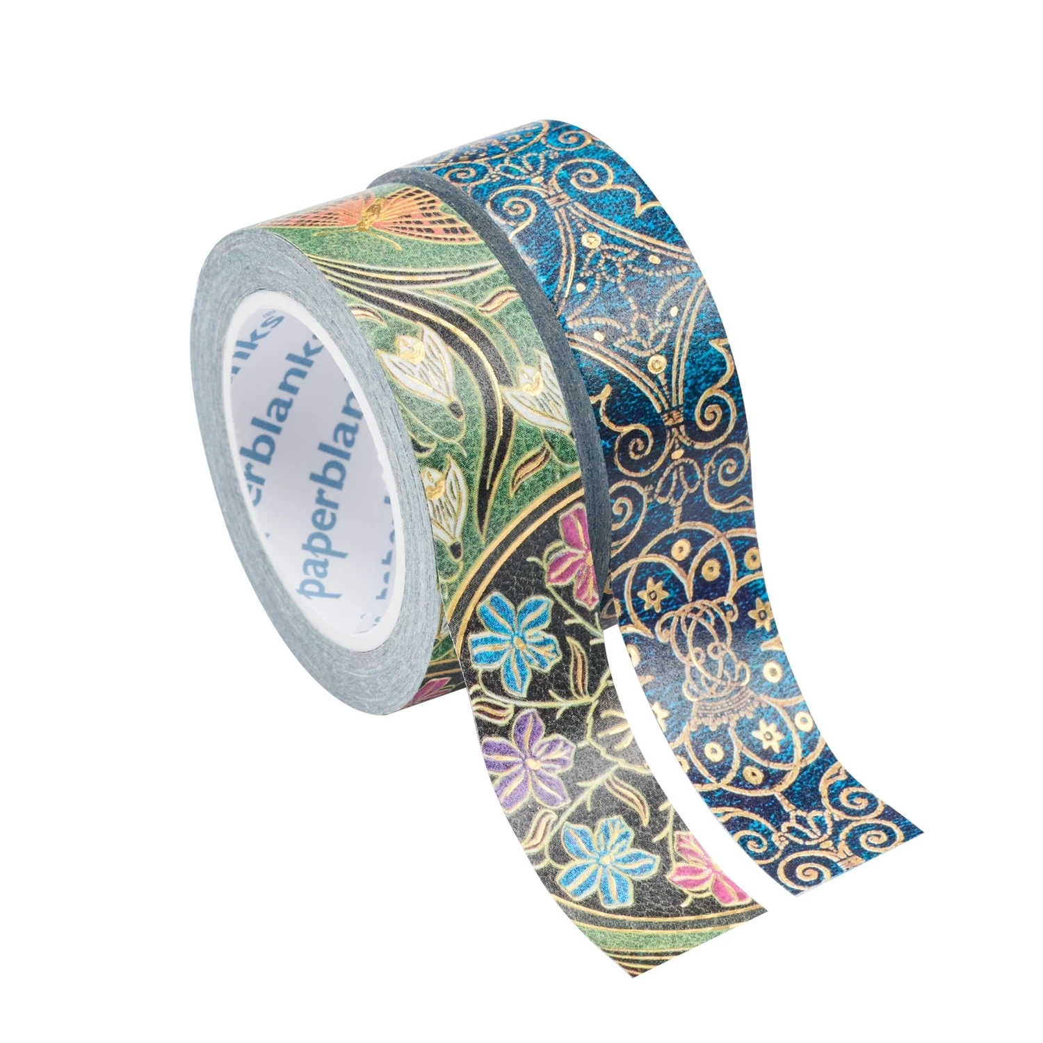 Washi Tape, Azure/Poerty in Bloom 2 Pack, 1/2" x 32.75'