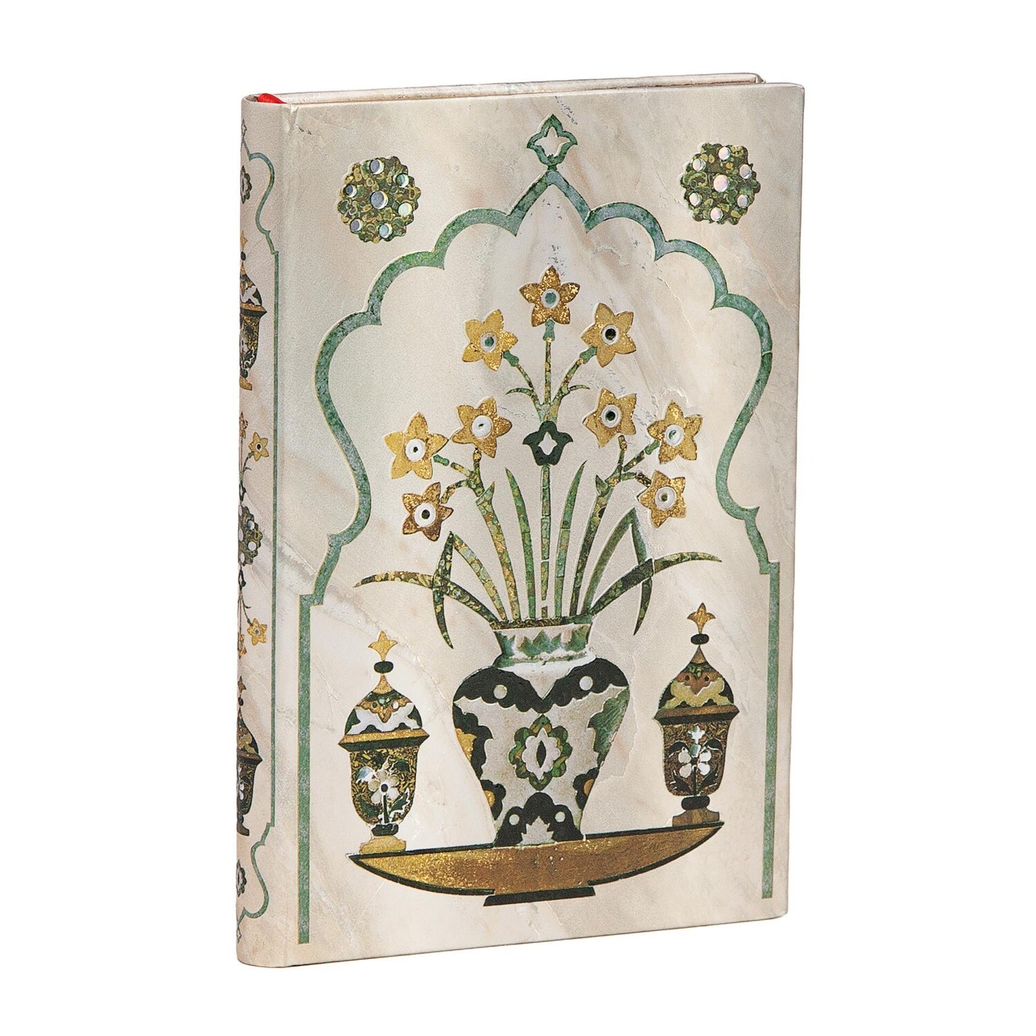 Journal, Unlined, Mini Hardcover Shah - Taj Mahal Flowers