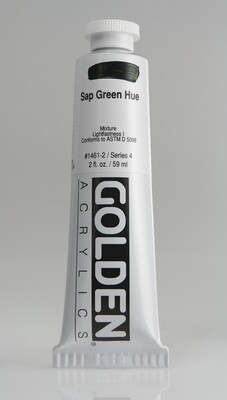 Paint, Acrylic Sap Green Hue S4, 2 Oz, Golden