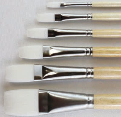 Paintbrush, Acrylic/Oil 1/4" Flat, Nylon, Series 500F