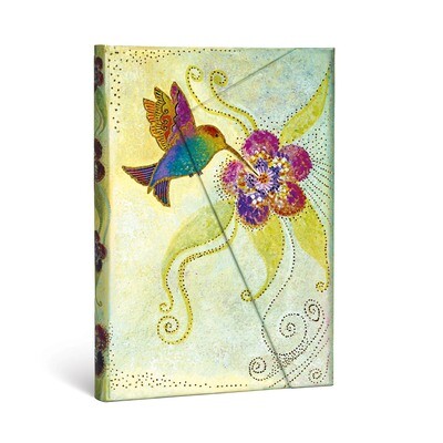Journal, Lined, Midi Hardcover Wrap Hummingbird