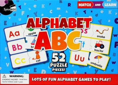Match and Learn: Alphabet ABC Puzzles