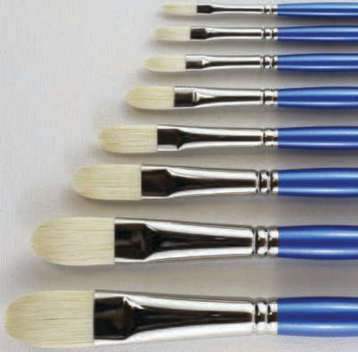 Paintbrush, Acrylic/Oil #6 Filbert, Hog Hair, Series 11