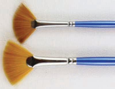 Paintbrush, Arcylic/Oil #4 Fan, Synthetic Sable Hair, Series 610