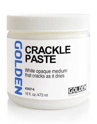 Medium, Crackle Paste 8 Oz, Golden