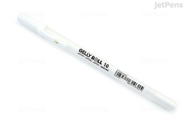 Pen, Gelly Roll 10, White, Thick