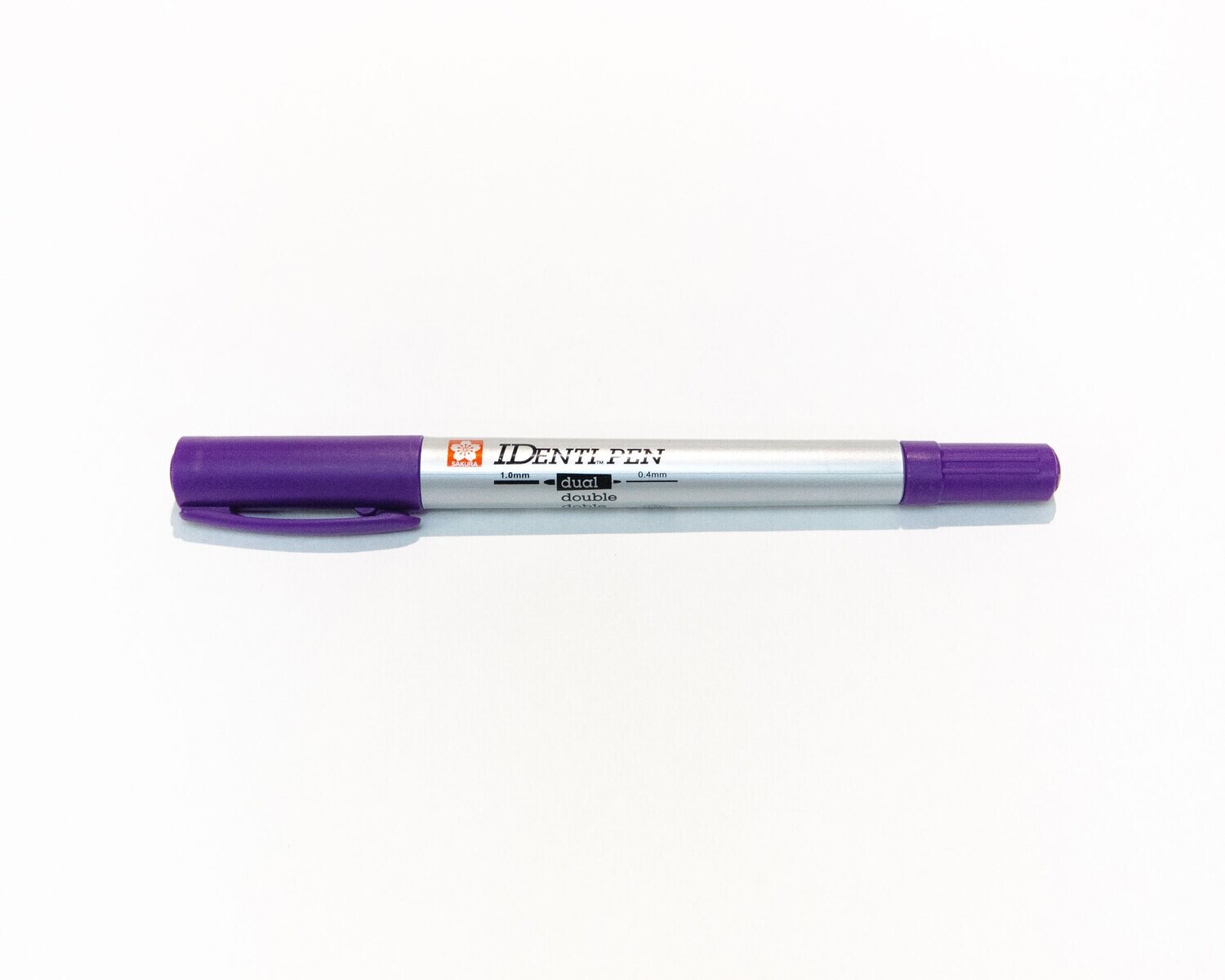 Pen, Most Surfaces, IDenti-Pen Purple, Dual Tip, Single