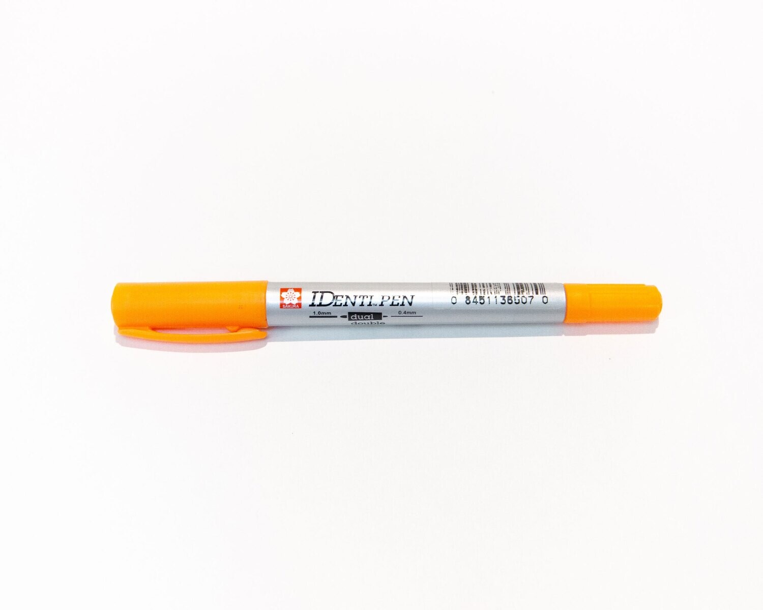 Pen, Most Surfaces, IDenti-Pen Orange, Dual Tip, Single