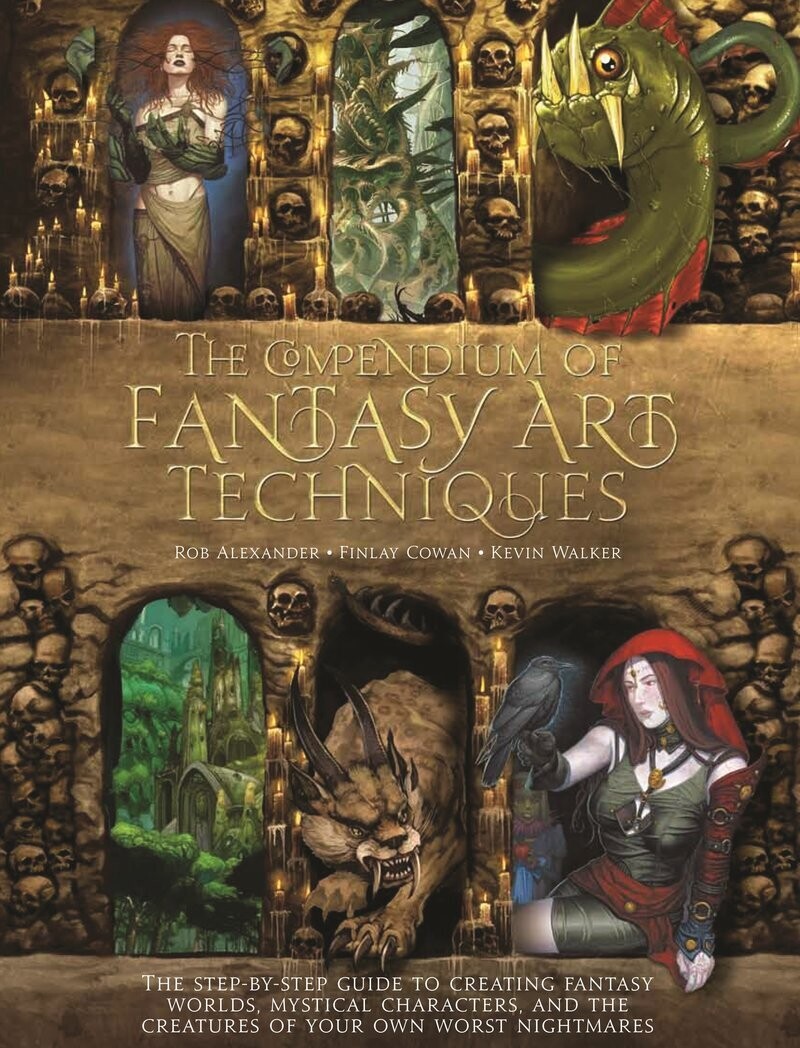 Book, The Compendium Of Fantasy Art Techniques Rob Alexander, Finlay Cowan, Kevin Walker
