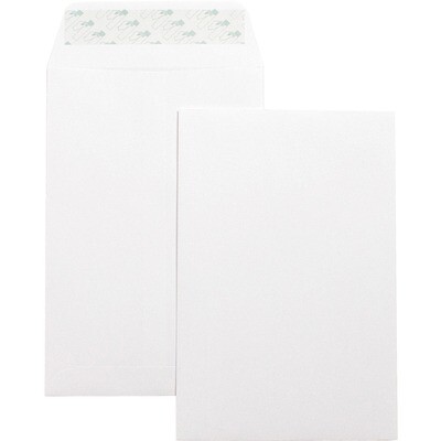 Envelopes, Catalog White, 6" x 9", 100 Box, Business Source