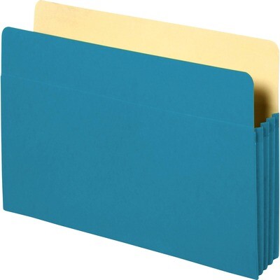 File Holder, Expanding Letter Size, Blue