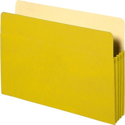 File Holder, Expanding Letter Size, Yellow