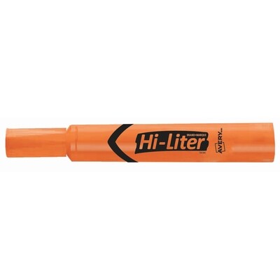 Hi-Liter, Dry Safe, Chisel Fluorescent Orange, Box of 12