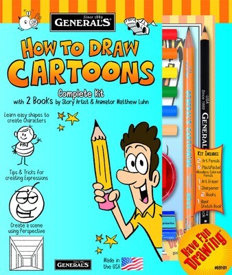 Art Kit, How To Draw Cartoons Complete Kit, Generals