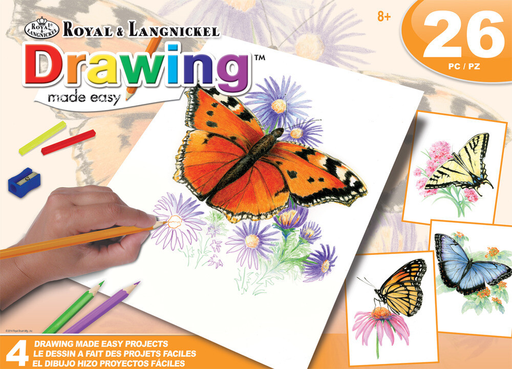 ArtKit, Drawing Made Easy 4 Projects, Butterflies