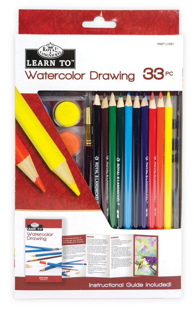 ArtKit, Learn To, Watercolour Draw 33 Peices, Royal Langnickel