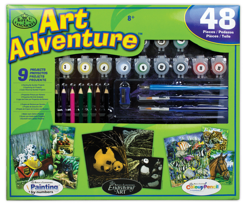 Art Adventure, 9 Projects Green Box, 48 Pieces