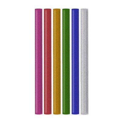 Glue Sticks, Mini, 7 mm Assorted Glitter Colours, 30 Pack