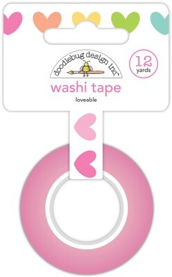 Washi Tape - Loveable 15mm 30 Feet