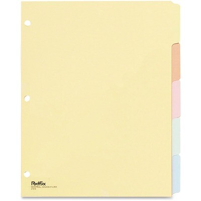 Index Dividers 5 Tab Ltr Coloured Oxf213B