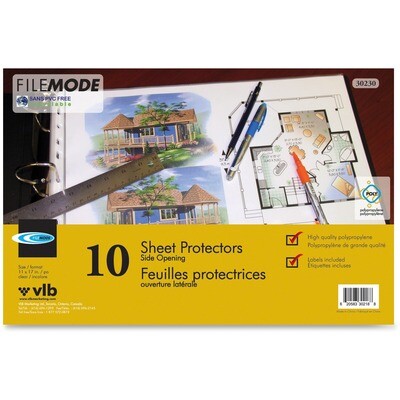 Page Protector, Tabloid 10 Pack