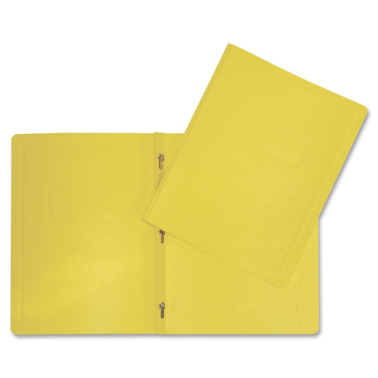 Report Cover, 3 Fastener Yellow, Single, Hilroy