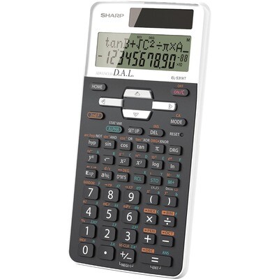 Calculator, Compact Desktop 8 Digit, Silver/Black, Dual Power