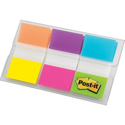 Flags, 1" Assorted Colours, 60 Pack, Post-It
