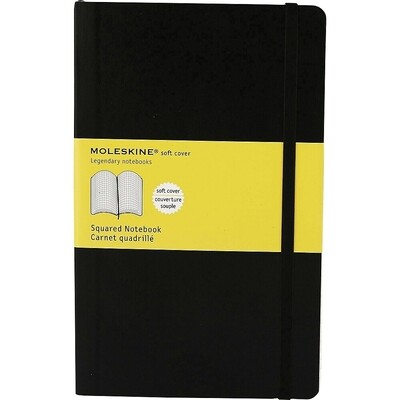 Notebook, Squared, Soft Cover, 7.5" x 9.75" 192 Pages, MoleSkine