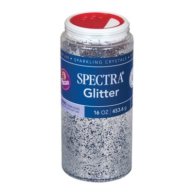 Glitter, Bottle Silver, 454 g