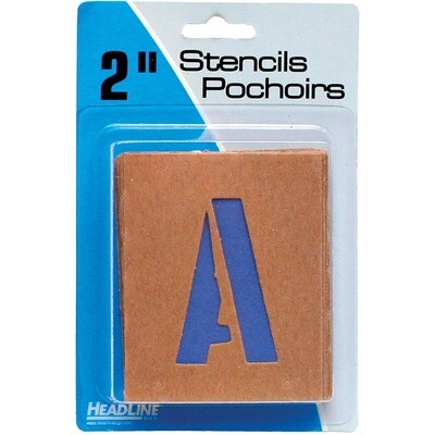 Stencils, Cardboard Tile Guide 2", Letter/Number/Symbol