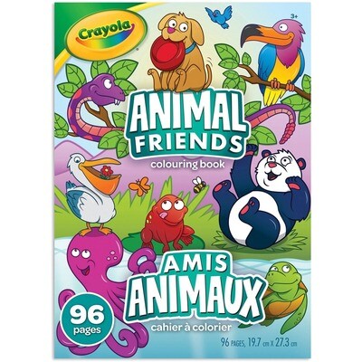 Colouring Book Animal Freinds, 96 Pages
