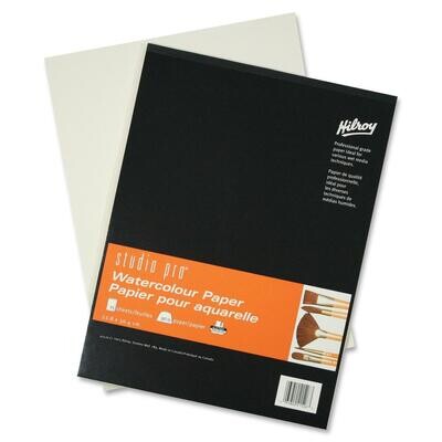 Paper Pad, Watercolour, Hilroy Studio Pro 9" x 12", 15 Sheets