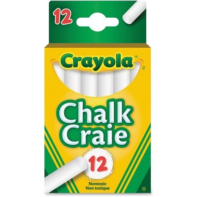 Chalk, White 12 Pack, Crayola