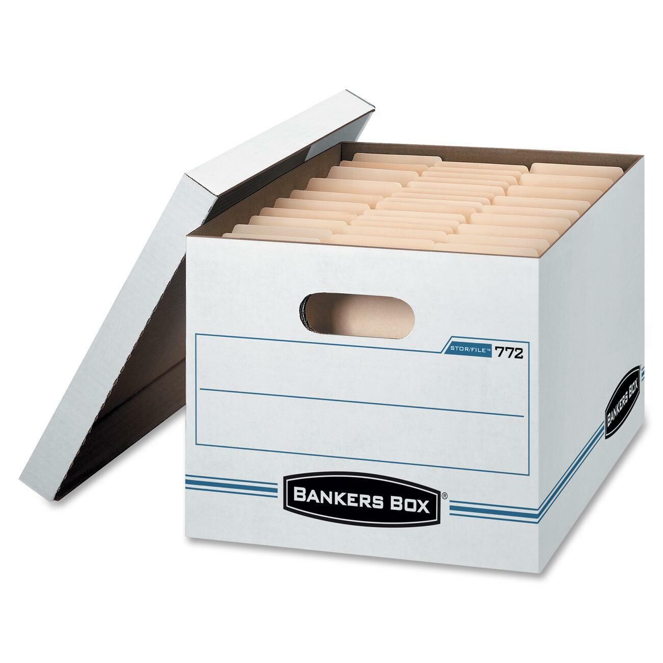 Bankers Box, Light Duty 450 lb, 25 Case, Removable Lid