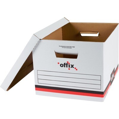Banker Box, Removable Lid 6 Pack, 350 lb, Offix