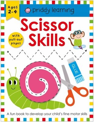 Book, Scissor Skills, Priddy Learning Ages 2 - 4, Develop Your Child&#39;s Fine Motor Skills