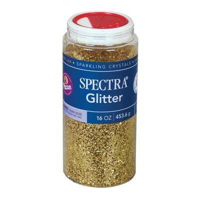 Glitter, Shaker Jar, Spectra Gold, 454 Gram/ 16 oz