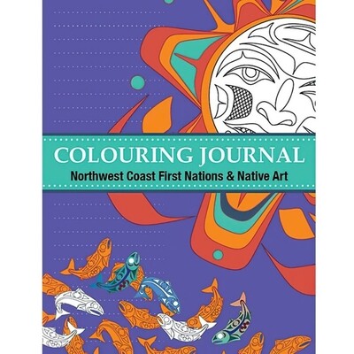 Colouring Book And Journal Northwest Coast First Nations, 32 Pages