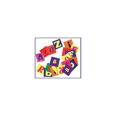 Alphabet Pasting Pieces Assorted Colours, 2000 Pack