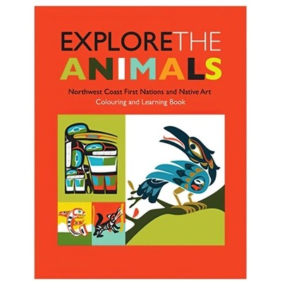 Colouring Book and Learning Explore The Animals, 24 Pages