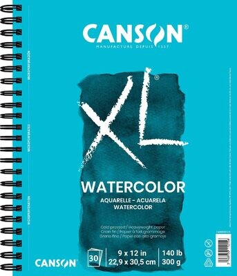 Paper Watercolour XL Canson 9x12 Hardcover Coil