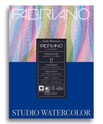 Watercolour Paper Studio Fabriano | 9x12 Cold Press