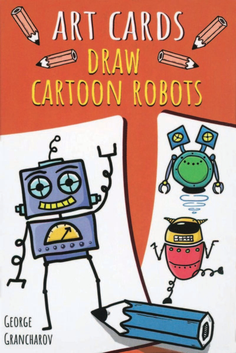 Game, Art Cards, Draw Cartoon Robots Draw Over 10,000 Different Combination