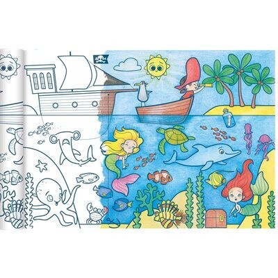 Paper Rolls, Colouring Pirates and Mermaids, 5 m x 35 cm